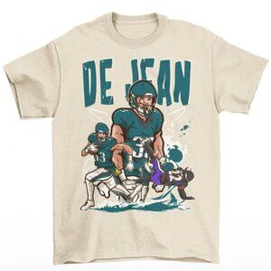NEW Cooper DeJean Cartoon Football T-Shirt